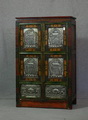 tibetan cabinet silver